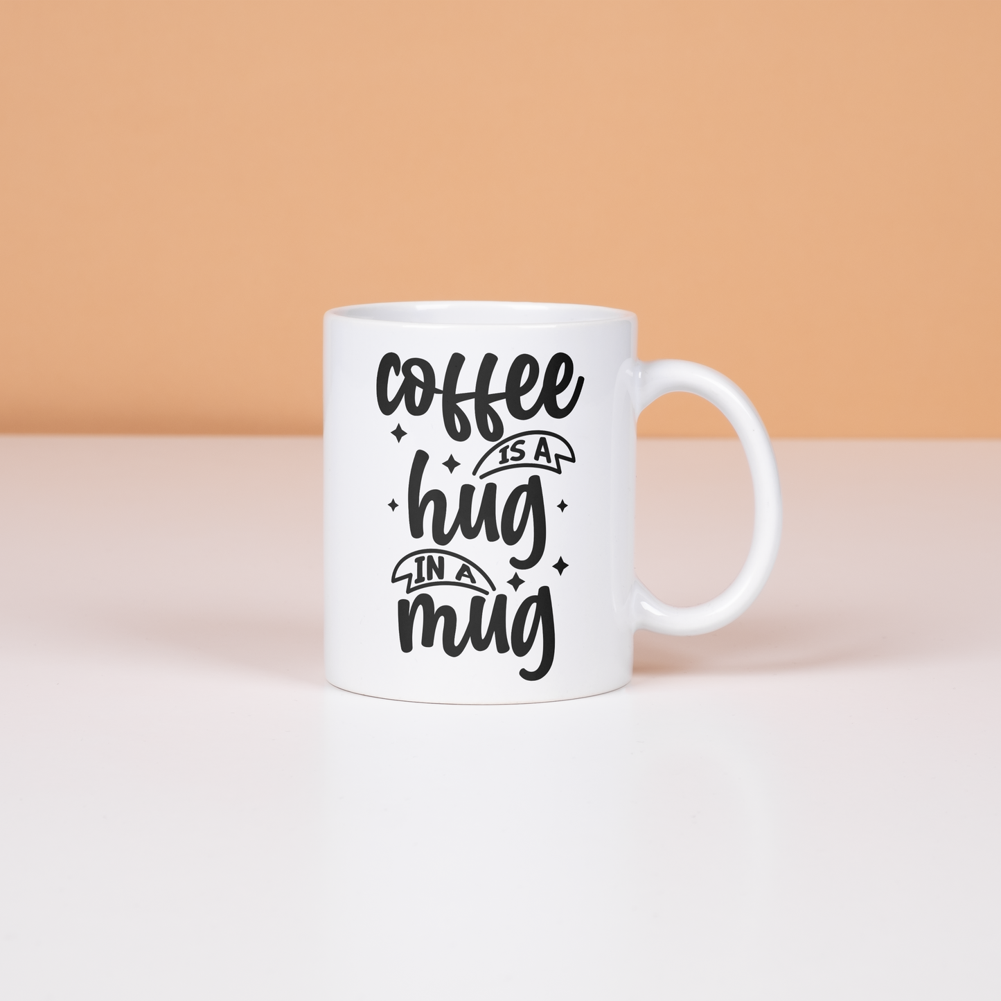 Coffee Is a Hug in a Mug – Classic White Ceramic Mug