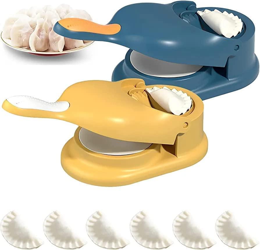 Momos Ghughra Gujiya Maker - 2-in-1 Dumpling Maker & Dough Press – Quick, Easy & Perfect Dumplings
