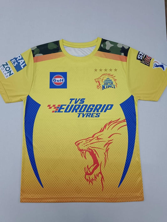 Men's Graphic Print Dry Fit T-Shirt – Yellow (180 GSM)